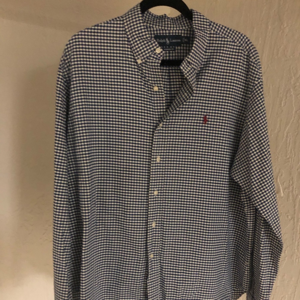 MENS POLO RALPH LAUREN BUTTON DOWN DRESS SHIRT